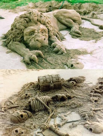 Sand sculptures Florida