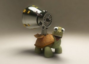 3d cartoon turtle