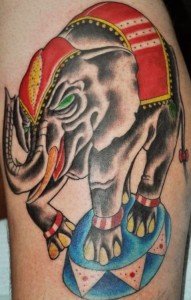 Circus-Elephant-Tattoo-Design