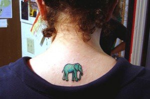 Small-Elephant-Tattoo-for-Sri-Lankan-Girls-Neck
