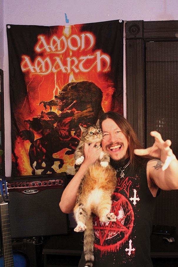 Cute Cats & the Metalheads that Love Them (2)
