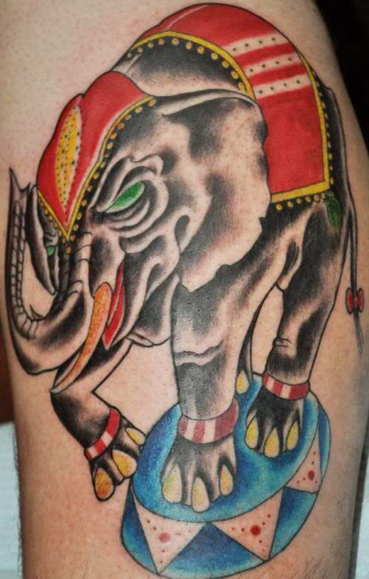 35 Elephant Tattoo Designs (34)