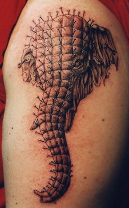 35 Elephant Tattoo Designs (3)