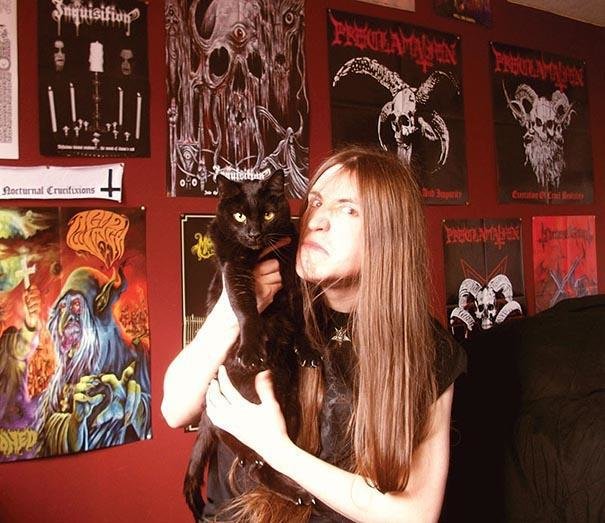 Cute Cats & the Metalheads that Love Them (4)
